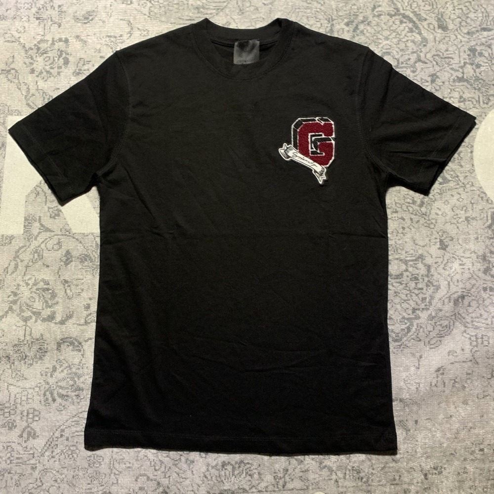 Givenchy Varsity G Patch T-Shirt Mens Small Black Excellent Short Sleeve Tee